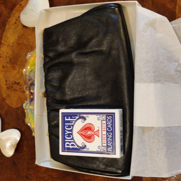 Vintage black leather clutch from The Denver - Picture 8 of 10